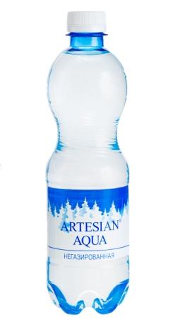 Вода питьевая "AQUA ARTESIAN" 0,5 л НЕгаз
